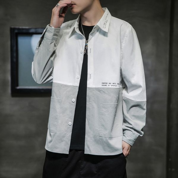 men's long sleeve men's 2020 coat shirt shirtspring and autumn new style korean fashion ruffian shuai leisure brand handsome shirt, Blue
men's long sleeve men's 2020 coat shirt shirtspring and autumn new style korean fashion ruffian shuai leisure brand handsome shirt, Blue