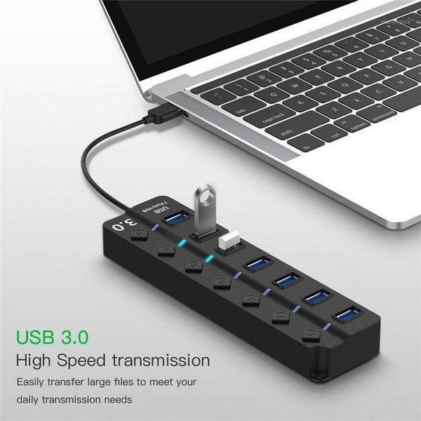 4/7 port usb 3.0 hub 5gbps high speed on/off switches ac power adapter for pc usb 3.0 hub & 7 sets of jacks r291
4/7 port usb 3.0 hub 5gbps high speed on/off switches ac power adapter for pc usb 3.0 hub & 7 sets of jacks r291