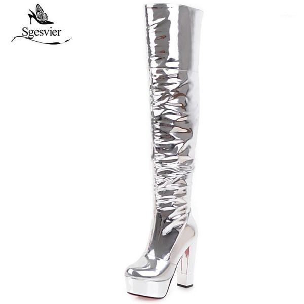 sgesvier brand design big size 32-43 long boots super thick high heels women shoes woman winter over the knee boots ox7341, Black
sgesvier brand design big size 32-43 long boots super thick high heels women shoes woman winter over the knee boots ox7341, Black
