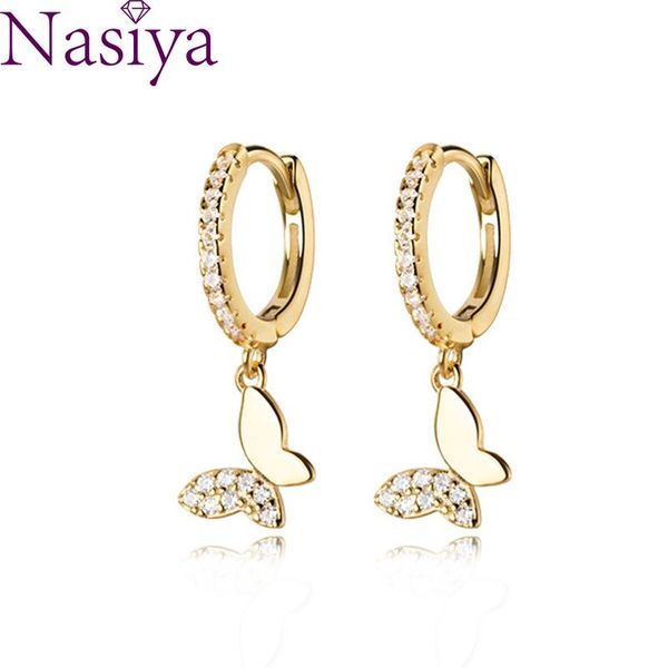 hoop & huggie 925 sterling silver earring temperament butterfly zircon circle buckle earrings female minimalist women jewelry, Golden;silver
hoop & huggie 925 sterling silver earring temperament butterfly zircon circle buckle earrings female minimalist women jewelry, Golden;silver