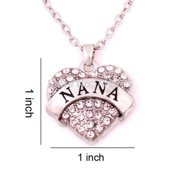 pendant necklaces 1 inch*1 inch product fashion 10pcs rhodium big hearts nana with crystals heart chain, Silver
pendant necklaces 1 inch*1 inch product fashion 10pcs rhodium big hearts nana with crystals heart chain, Silver