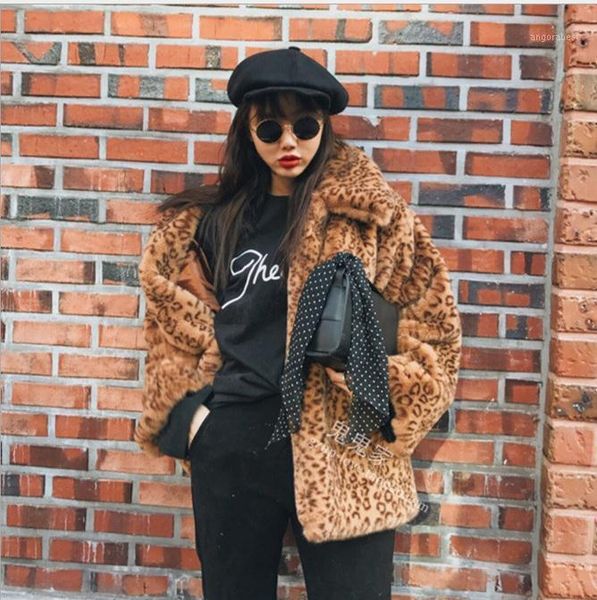 women's winter autumn fur jackets leopard turn down collar thick warm man-made fur coats female outwears k11991, Black
women's winter autumn fur jackets leopard turn down collar thick warm man-made fur coats female outwears k11991, Black