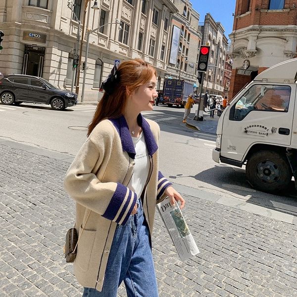 3smjm sweater coat sweater cardigan women's coat loose lazy spring and autumn mid-length style korean outdoor knitted autumn oi9s7, White;black
3smjm sweater coat sweater cardigan women's coat loose lazy spring and autumn mid-length style korean outdoor knitted autumn oi9s7, White;black