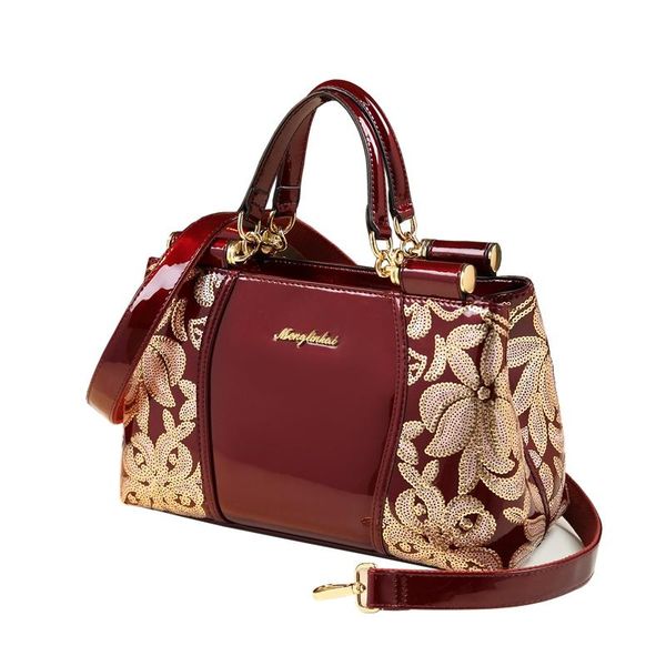 2020 luxury women leather handbag sequin embroidery patent leather boston shoulder messenger bags handbags famous brands
2020 luxury women leather handbag sequin embroidery patent leather boston shoulder messenger bags handbags famous brands
