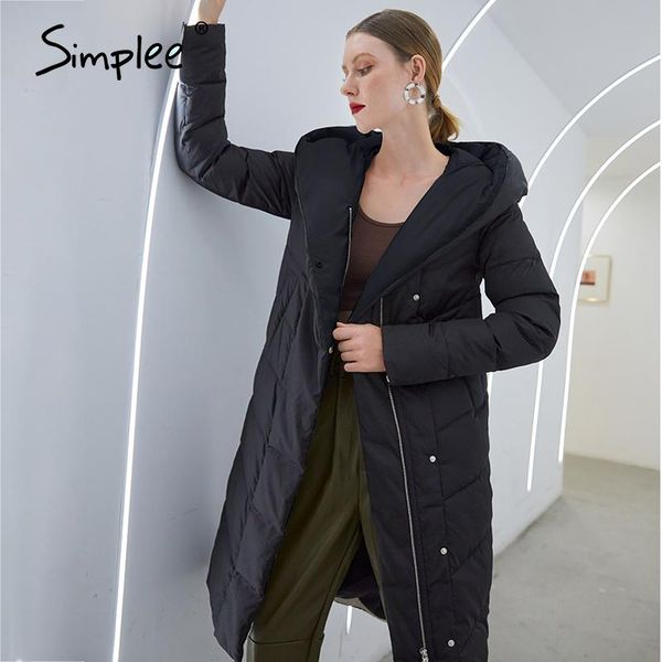 simplee fashion black hooded parkas coat women 2020 new warm cotton padded winter coat jackets for women office long female
simplee fashion black hooded parkas coat women 2020 new warm cotton padded winter coat jackets for women office long female