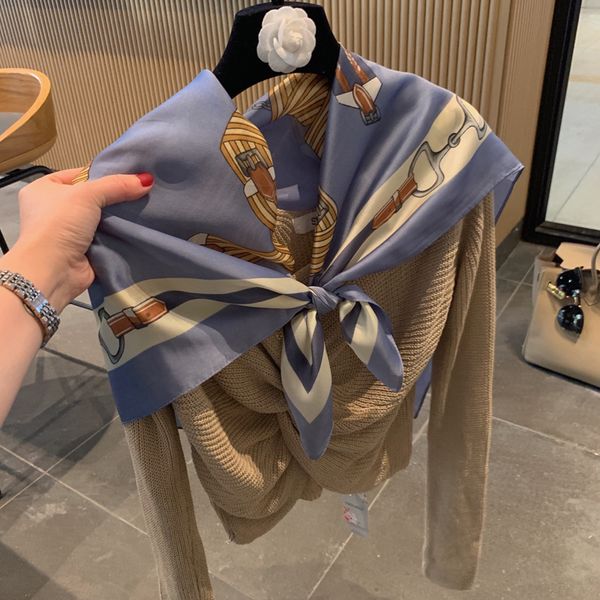 shawl scarves spring and autumn fashion korean versatile decorative winter women's summer scarf, Blue;gray
shawl scarves spring and autumn fashion korean versatile decorative winter women's summer scarf, Blue;gray