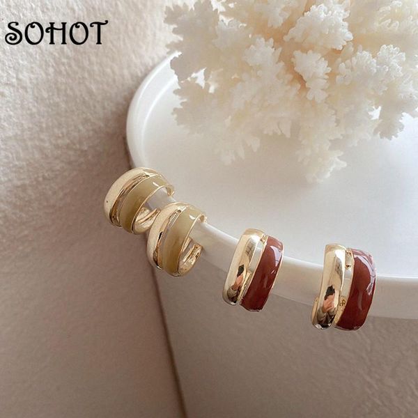 hoop & huggie so hyperbole double circle drop glaze women earrings prevent allergy luxury female birthday party charming jewelry gift, Golden;silver
hoop & huggie so hyperbole double circle drop glaze women earrings prevent allergy luxury female birthday party charming jewelry gift, Golden;silver