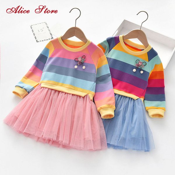 2020 spring and autumn children's girls dresses long sleeve striped colorful rainbow dresses princess cute party dress for 2- lj200923, Red;yellow
2020 spring and autumn children's girls dresses long sleeve striped colorful rainbow dresses princess cute party dress for 2- lj200923, Red;yellow