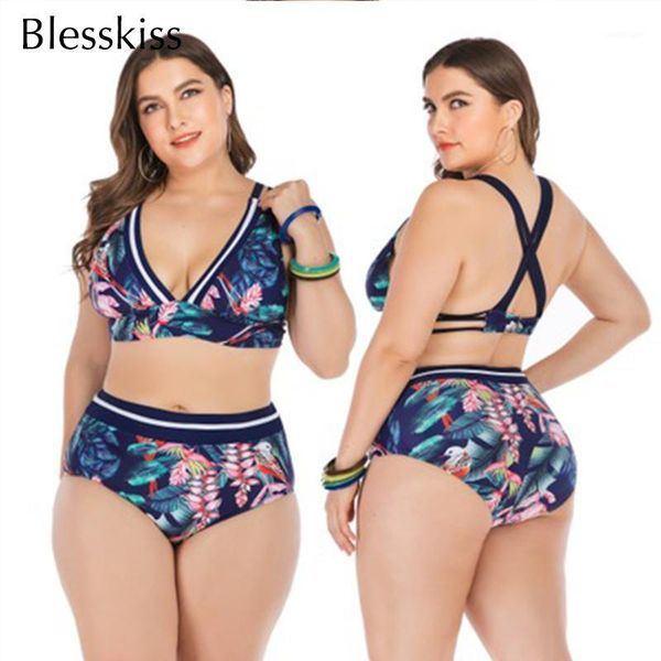women's swimwear blesskiss plus size high waist bikini 2021 women large printed halter bathing suit swimming for swim1, White;black
women's swimwear blesskiss plus size high waist bikini 2021 women large printed halter bathing suit swimming for swim1, White;black