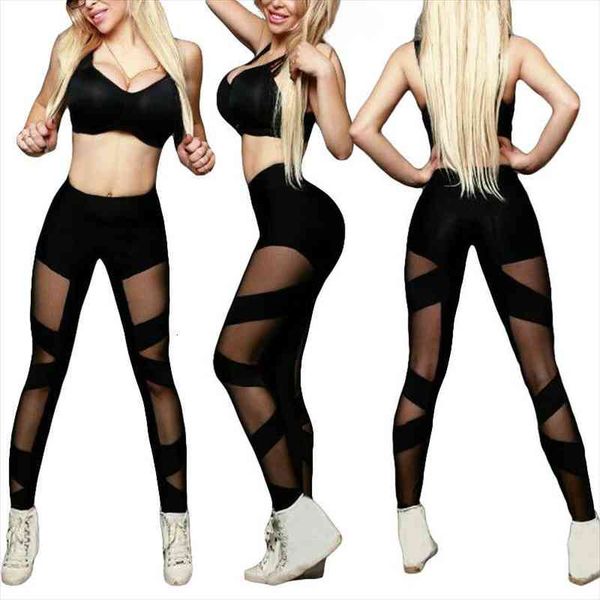 women polyester cross patchwork mesh leggings hollow elastic dance pants girls casual sports fitness cool pants, Black;white
women polyester cross patchwork mesh leggings hollow elastic dance pants girls casual sports fitness cool pants, Black;white