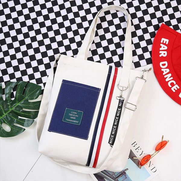 kandra 2019 new patchwork canvas tote shopping bag removable strap shoulder tote bags school bag every day purses
kandra 2019 new patchwork canvas tote shopping bag removable strap shoulder tote bags school bag every day purses
