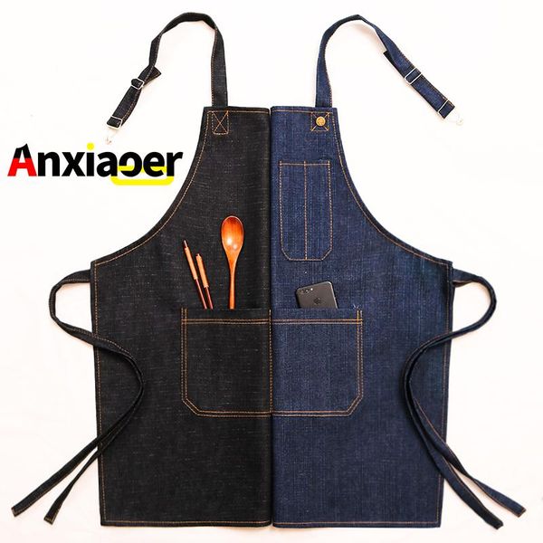 denim apron barista shop hairdressing kitchen men and women painting korean fashion workwear custom logo
denim apron barista shop hairdressing kitchen men and women painting korean fashion workwear custom logo