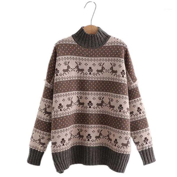 gtgyff purple grey women's sweaters long sleeve reindeer print fall winter turtleneck loose oversize jumper jersey sweater, White;black
gtgyff purple grey women's sweaters long sleeve reindeer print fall winter turtleneck loose oversize jumper jersey sweater, White;black