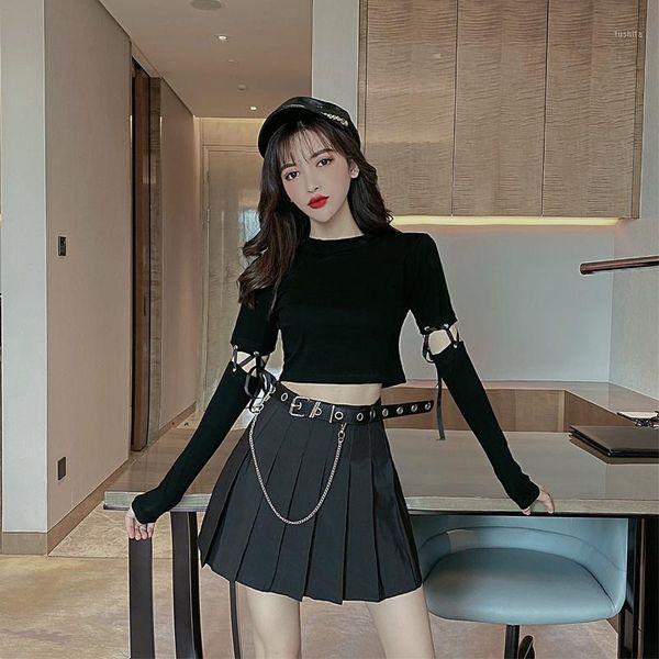 spring autumn women's sets korean style solid color short cropped t-shirt new slim pleated skirts gx5261, Gray
spring autumn women's sets korean style solid color short cropped t-shirt new slim pleated skirts gx5261, Gray