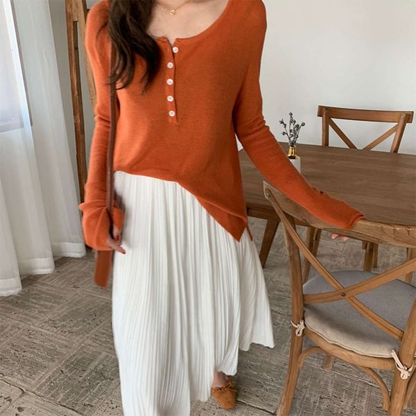 huang zheng's spring 2019 korean simple solid color loose casual single breasted round neck bottomed t-shirt for women m0149, White;black
huang zheng's spring 2019 korean simple solid color loose casual single breasted round neck bottomed t-shirt for women m0149, White;black