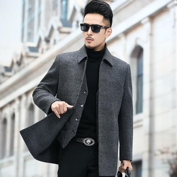 winter 2020 men's double faced woolen coat men's lapel business warm down liner detachable coat1, Black
winter 2020 men's double faced woolen coat men's lapel business warm down liner detachable coat1, Black