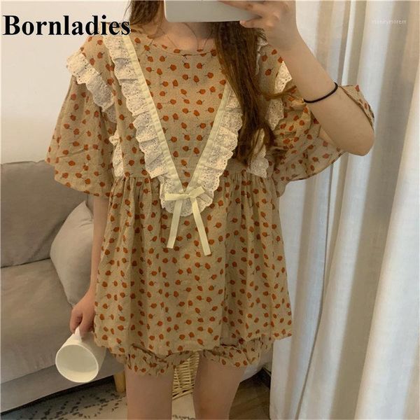 women's sleepwear bornladies chic 2021 cute thin lace up loose flowers retro sweet stylish vintage pajamas suits ruffles brief home clo, Black;red
women's sleepwear bornladies chic 2021 cute thin lace up loose flowers retro sweet stylish vintage pajamas suits ruffles brief home clo, Black;red