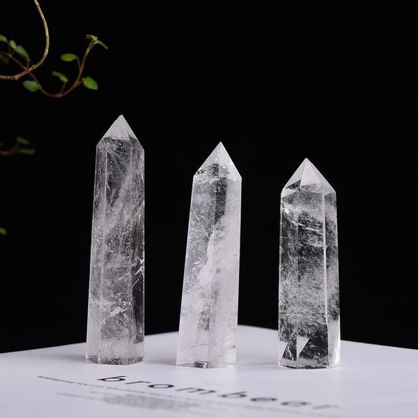 natural white crystal clear quartz 4-8cm quartz crystal stone point healing hexagonal wand treatme qyldsl, Black
natural white crystal clear quartz 4-8cm quartz crystal stone point healing hexagonal wand treatme qyldsl, Black