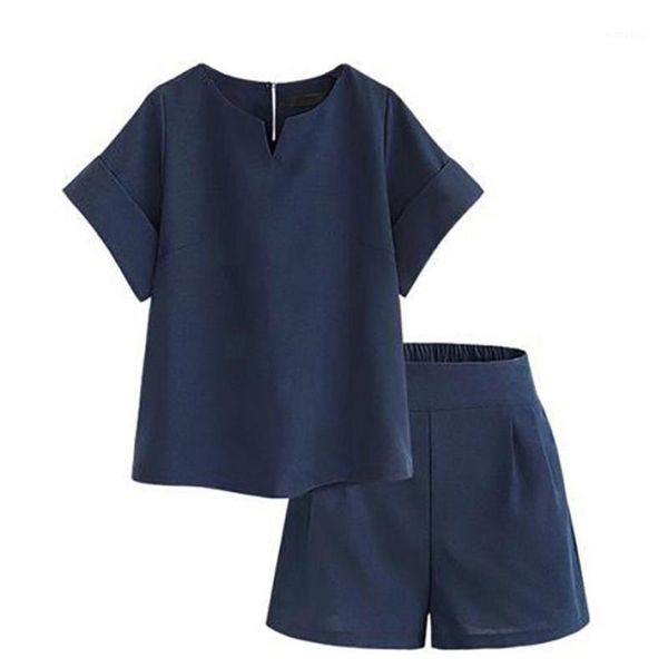 two-piece summer fashion women shorts t shirt linen large plus size xl-5xl shirt solid +high waist shorts sets for womens #f1, White
two-piece summer fashion women shorts t shirt linen large plus size xl-5xl shirt solid +high waist shorts sets for womens #f1, White