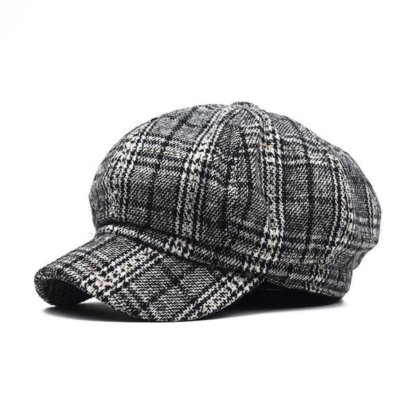stingy brim hats casual sboy cap plaid octagonal for women men classic vintage beret autumn winter ladies girl hat female, Blue;gray
stingy brim hats casual sboy cap plaid octagonal for women men classic vintage beret autumn winter ladies girl hat female, Blue;gray