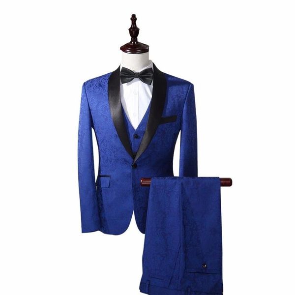 2020costume homme royal blue men's slim fit suits paisley tuxedo party wedding dinner suit 3 pieces latest coat pant designs man, White;black
2020costume homme royal blue men's slim fit suits paisley tuxedo party wedding dinner suit 3 pieces latest coat pant designs man, White;black