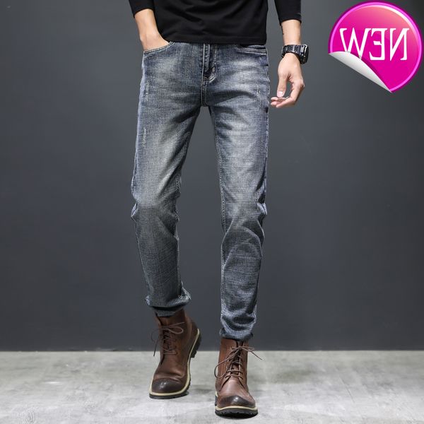 brand 2020 new men's slim fashion stretch retro old jeans male denim trousers pants grey blue, Black
brand 2020 new men's slim fashion stretch retro old jeans male denim trousers pants grey blue, Black