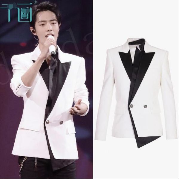 men's suits & blazers s-6xl2021 plus-size costume sequin suit for stage cantatas male singer host magician performance, White;black
men's suits & blazers s-6xl2021 plus-size costume sequin suit for stage cantatas male singer host magician performance, White;black