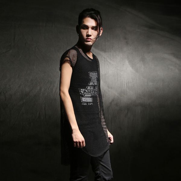 2021 men knit hollow t-shirts of hiphop long mens stage clothes nightclub singer attire 2-piece shirts set for the man j1bj, White;black
2021 men knit hollow t-shirts of hiphop long mens stage clothes nightclub singer attire 2-piece shirts set for the man j1bj, White;black