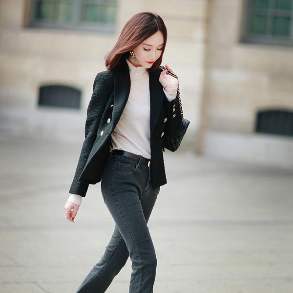 women's jackets french counters light chen xiaoying import custom fabrics aristocratic wind black suit jacket, Black;brown
women's jackets french counters light chen xiaoying import custom fabrics aristocratic wind black suit jacket, Black;brown