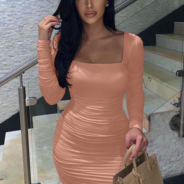 bandage sheath dress square neck pleated slim dresses evening party club dress long sleeve bodycon solid white tigh, Black;gray
bandage sheath dress square neck pleated slim dresses evening party club dress long sleeve bodycon solid white tigh, Black;gray