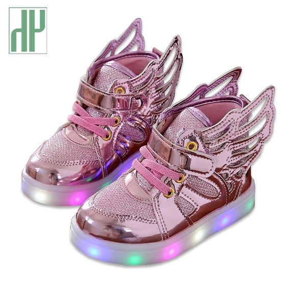 hh children shoes with light fashion baby glowing sneakers boys little girls shoes wings canvas flats spring kids light up shoes y200103, Black;red
hh children shoes with light fashion baby glowing sneakers boys little girls shoes wings canvas flats spring kids light up shoes y200103, Black;red