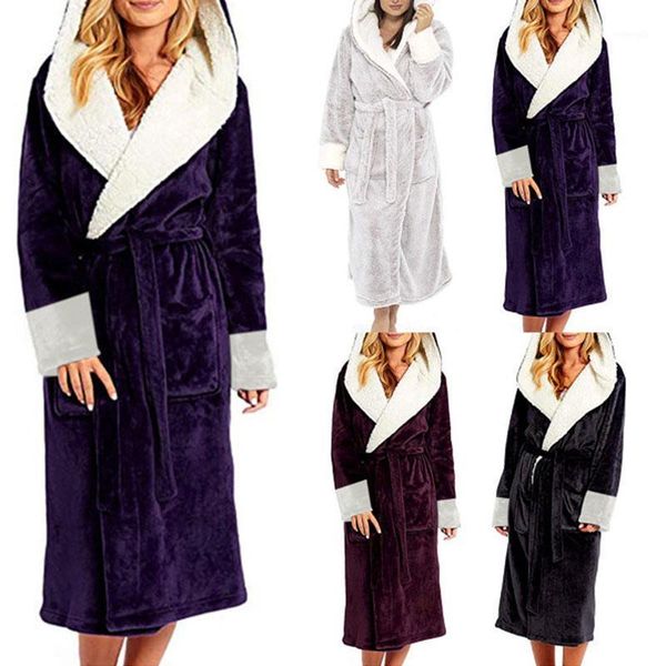 women winter thermal long bathrobe lovers thick warm coral fleece kimono bath robe plus size nightgowns bridesmaid dressing1, Black;red
women winter thermal long bathrobe lovers thick warm coral fleece kimono bath robe plus size nightgowns bridesmaid dressing1, Black;red