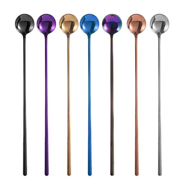 spoons rainbow coffee stir spoon long handle ice cream dessert eco-friendly stainless steel tableware kitchen supplies
spoons rainbow coffee stir spoon long handle ice cream dessert eco-friendly stainless steel tableware kitchen supplies