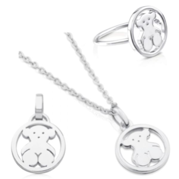 100% 925 sterling silver bear pendant fashion sweet necklace female jewelry guardian lucky ring 712165500 712164500, Black
100% 925 sterling silver bear pendant fashion sweet necklace female jewelry guardian lucky ring 712165500 712164500, Black
