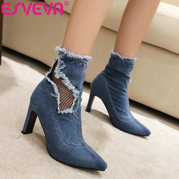 boots esveva 2021 slip on pointed toe square high heel pu+mesh ankle women shoes western style black size 34-431
boots esveva 2021 slip on pointed toe square high heel pu+mesh ankle women shoes western style black size 34-431