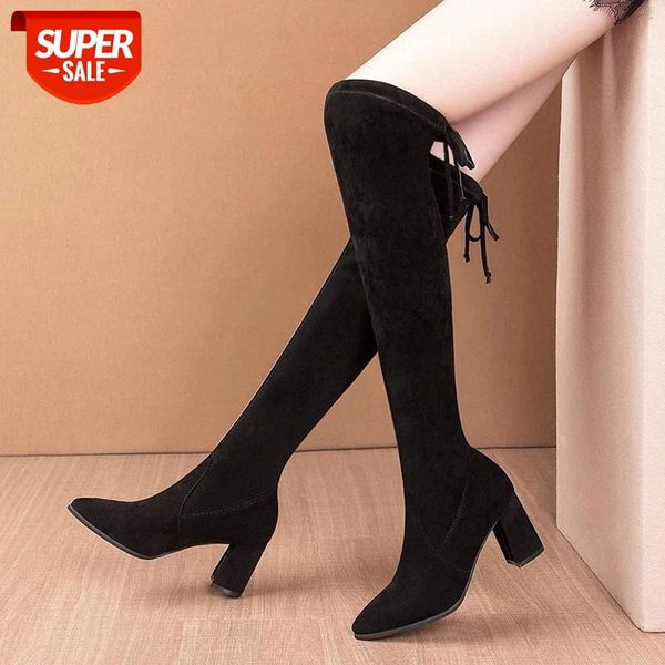 2021 autumn winter new women's round toe thick heel long boots back lace over knee waterproof platform shoes high heels boots #va0w, Black
2021 autumn winter new women's round toe thick heel long boots back lace over knee waterproof platform shoes high heels boots #va0w, Black