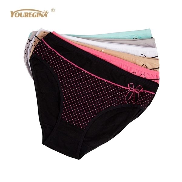 youregina women underwear cotton panties plus size middle waist dot print cute briefs ladies breathable intimates 6pcs/lot 201112, Black;pink
youregina women underwear cotton panties plus size middle waist dot print cute briefs ladies breathable intimates 6pcs/lot 201112, Black;pink