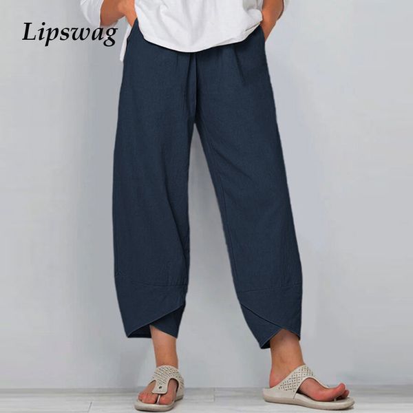 vintage cotton linen print pants women summer elastic waist trousers pantalon casual asymmetrical loose cropped pants oversized c1111, Black;white
vintage cotton linen print pants women summer elastic waist trousers pantalon casual asymmetrical loose cropped pants oversized c1111, Black;white