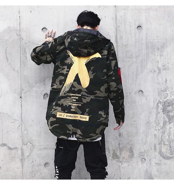new men hooded jackets camouflage hip hop fashion coat male windbreaker zipper loose streetwear x printed tracksuit 2020, Black;brown
new men hooded jackets camouflage hip hop fashion coat male windbreaker zipper loose streetwear x printed tracksuit 2020, Black;brown