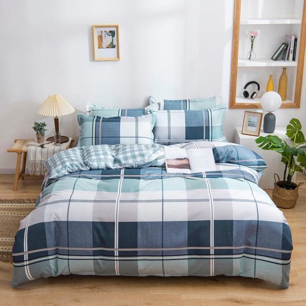 simple bedding set quilt cover pillowcase duvet cover sets blue king double single full size grid bed linen home textile1
simple bedding set quilt cover pillowcase duvet cover sets blue king double single full size grid bed linen home textile1