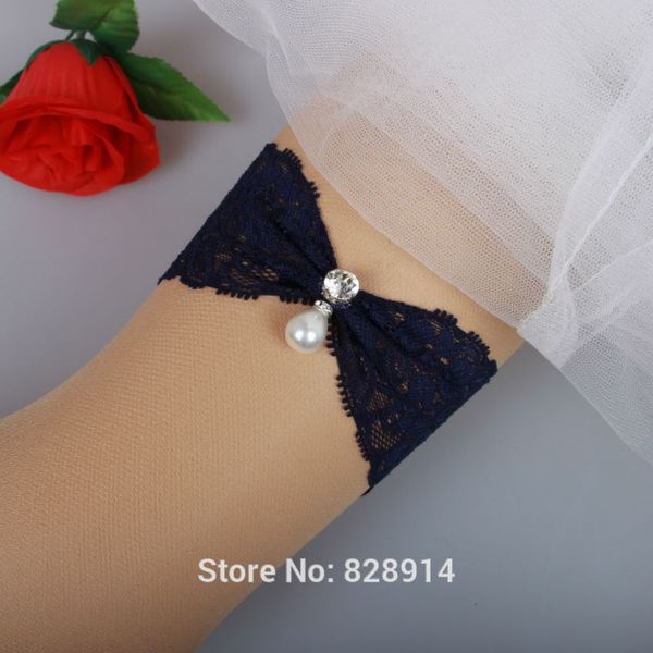 vintage navy blue bridal garter for wedding handmade ca5294 with pearl beads, Black;white
vintage navy blue bridal garter for wedding handmade ca5294 with pearl beads, Black;white