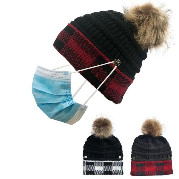 beanie/skull caps 2021 wool hat hanging mask large square lattice color matching ball knitted women's outdoor thermal cap, Blue;gray
beanie/skull caps 2021 wool hat hanging mask large square lattice color matching ball knitted women's outdoor thermal cap, Blue;gray