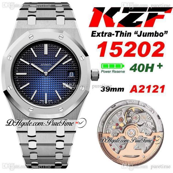 kzf 39mm 15202 extra-thin jumbo gradient textured dial cal a2121 automatic mens watch stainless steel bracelet edition ptpa puretime c3, Slivery;brown
kzf 39mm 15202 extra-thin jumbo gradient textured dial cal a2121 automatic mens watch stainless steel bracelet edition ptpa puretime c3, Slivery;brown