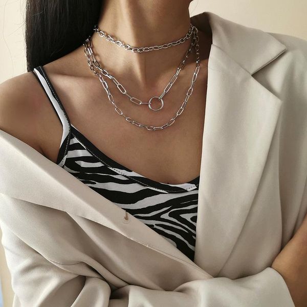 chokers lovoacc punk fashion hollow chunky link necklace for women mujer circle wide curb chain multi layering necklaces gifts, Golden;silver
chokers lovoacc punk fashion hollow chunky link necklace for women mujer circle wide curb chain multi layering necklaces gifts, Golden;silver