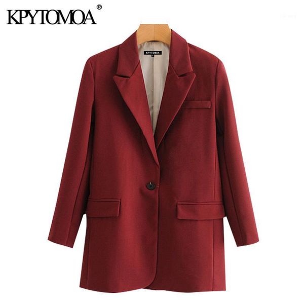 women's suits & blazers kpytomoa women 2021 fashion office wear single button blazer coat vintage long sleeve pockets female outerwear, White;black
women's suits & blazers kpytomoa women 2021 fashion office wear single button blazer coat vintage long sleeve pockets female outerwear, White;black