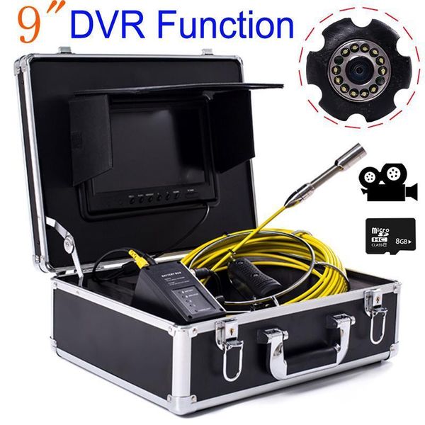 9'' screen drain sewer pipe inspection waterproof video camera 23mmcamera head 1000tvl 12pcs leds1
9'' screen drain sewer pipe inspection waterproof video camera 23mmcamera head 1000tvl 12pcs leds1