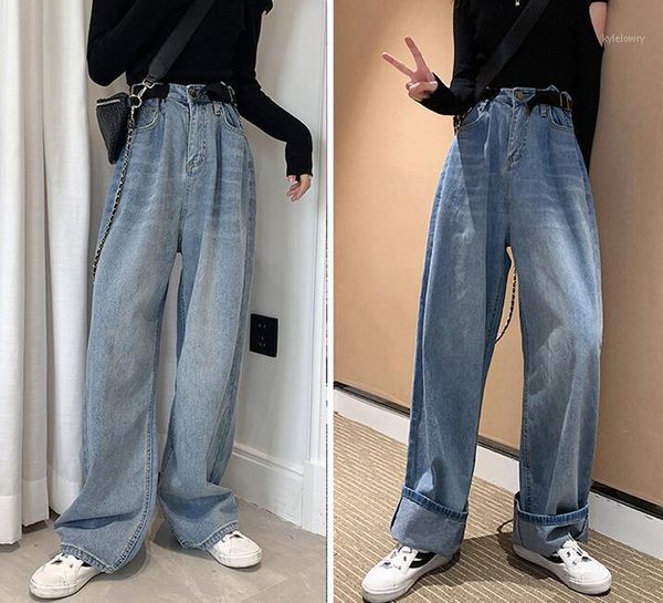 women jeans oversized pants loose high waist wide leg jeans women jean korean style all-match hole full-length denim pant1, Blue
women jeans oversized pants loose high waist wide leg jeans women jean korean style all-match hole full-length denim pant1, Blue