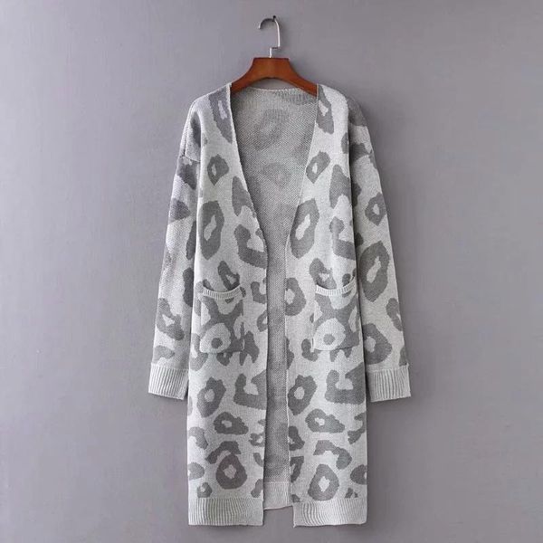superaen fashionable leopard print v neck full knitted cardigan women sweater open stitch, White
superaen fashionable leopard print v neck full knitted cardigan women sweater open stitch, White
