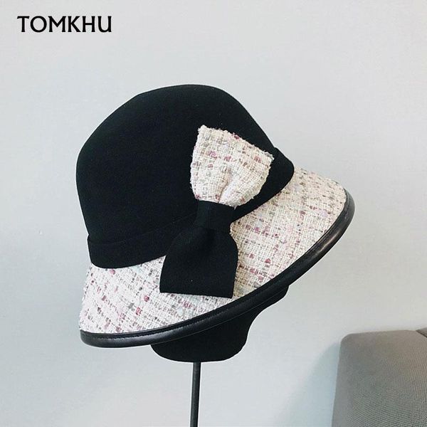 2021 new autumn winter elegant fedora hat for women laides european vintage bow wool stitching bow female basin hat high quality, Blue;gray
2021 new autumn winter elegant fedora hat for women laides european vintage bow wool stitching bow female basin hat high quality, Blue;gray