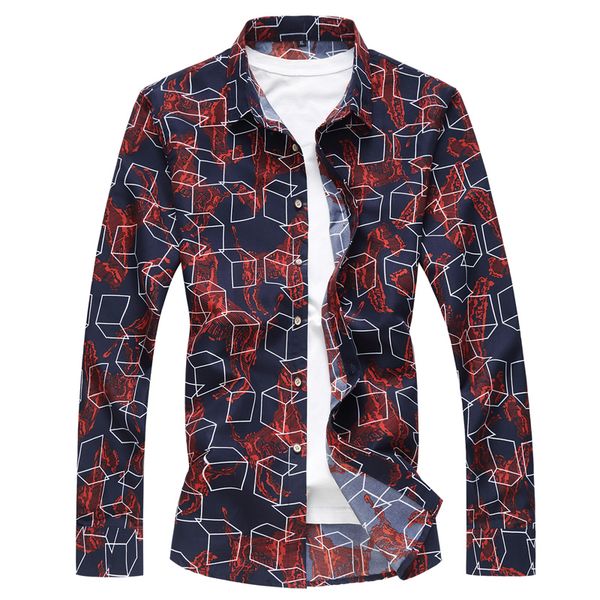 shirt men long sleeve fashion floral spring autumn casual shirts clothes kg-15, White;black
shirt men long sleeve fashion floral spring autumn casual shirts clothes kg-15, White;black